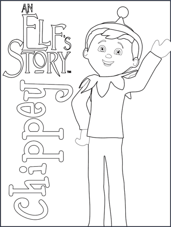 30 Free Printable Elf On The Shelf Coloring Pages