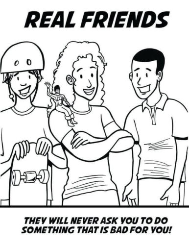 Red Ribbon Week Anti Drug Awareness Coloring Pages