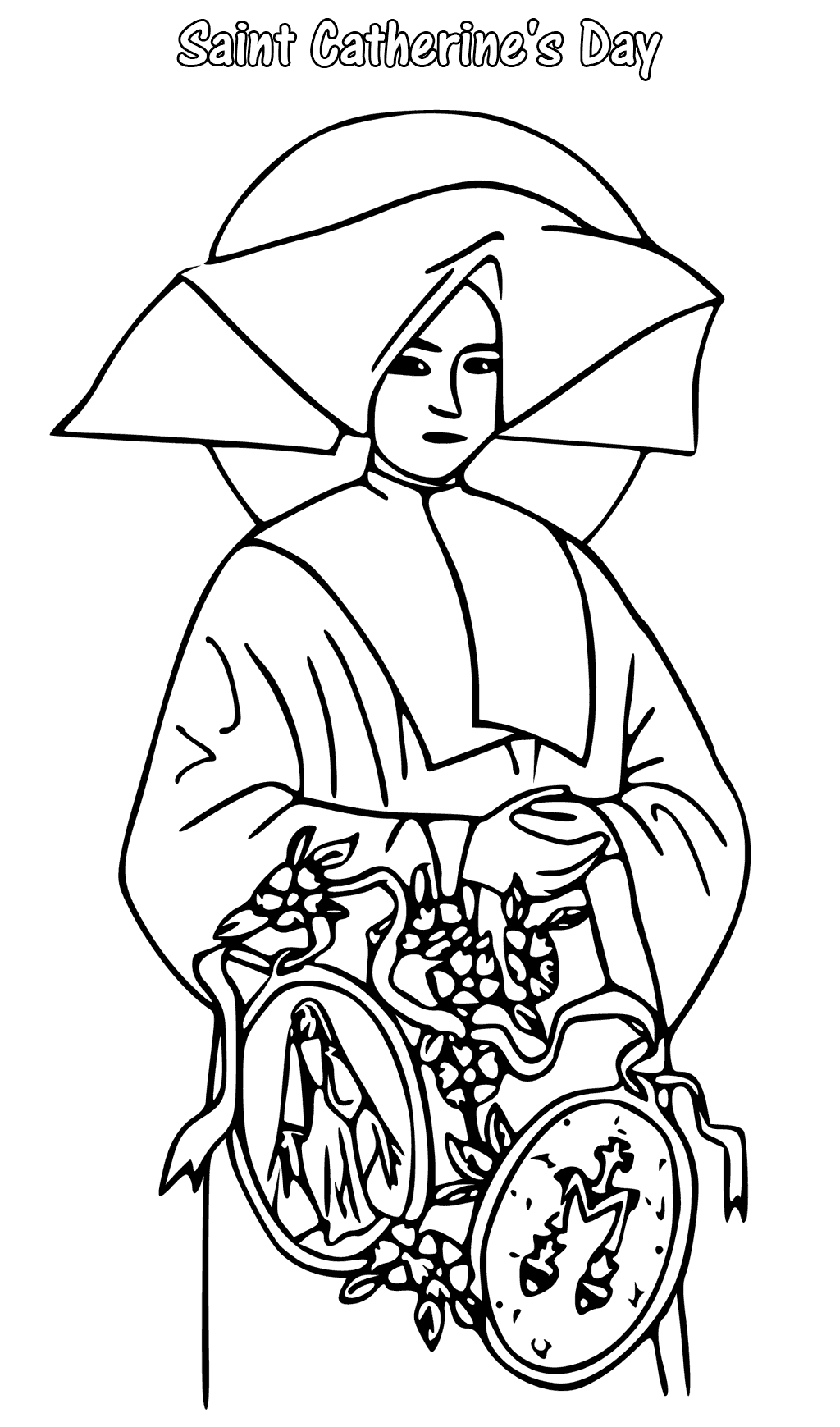 Saint Catherines Day Coloring Pages
