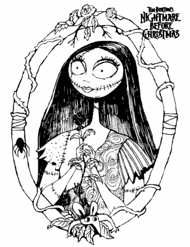 Sally From Nightmare Before Christmas Coloring Pages