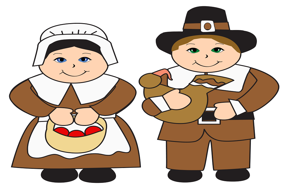 Thanksgiving Pilgrims Clipart