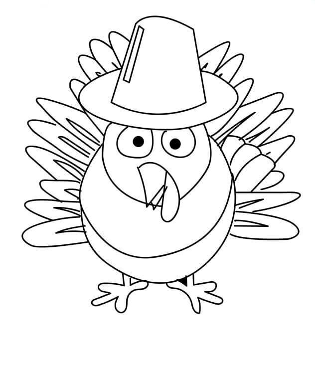 Thanksgiving Turkey Coloring Pages For Preschoolers