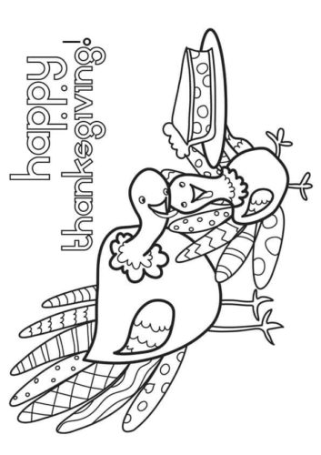 Thanksgiving Turkey Coloring Pictures To Print