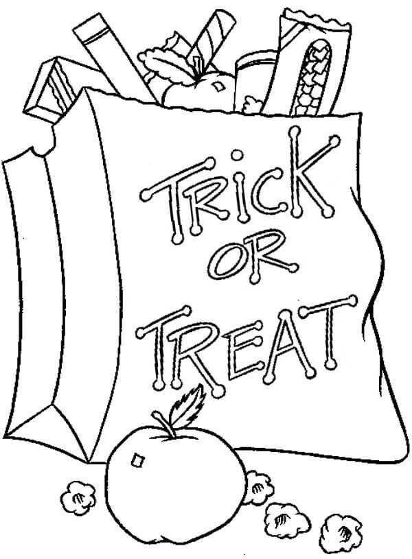 Trick Or Treat Coloring Images