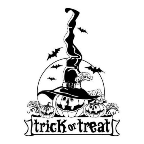 Trick Or Treat Coloring Pages PDF