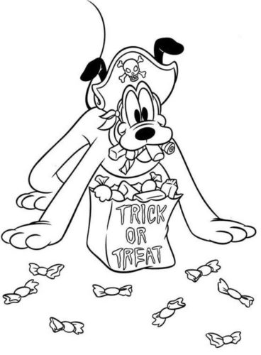 Trick Or Treat Coloring Pages Printable