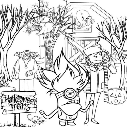 Trick Or Treat Coloring Sheets To Print