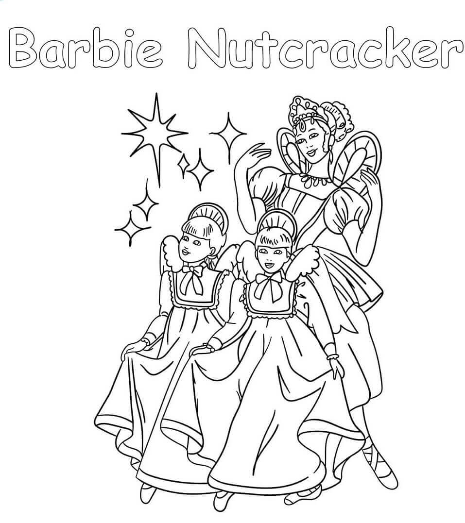 Barbie Nutcracker Coloring Page