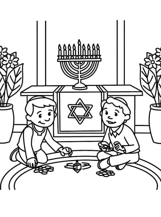 30 Free Hanukkah Coloring Pages Printable – ScribbleFun