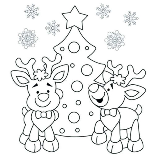 Christmas Coloring Pages For Preschoolers Printable