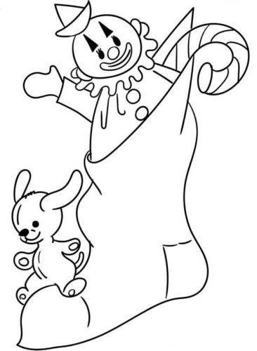 Christmas Stockings Coloring Pages Printable
