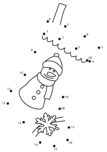 Connect The Dots Stocking Coloring Printable