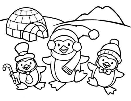 Cute Penguin Coloring Pages To Print