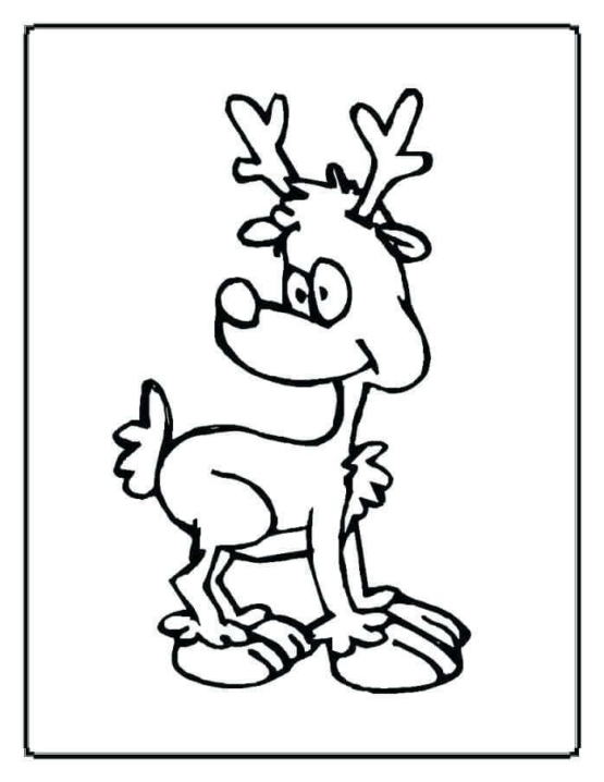 30 Free Reindeer Coloring Pages Printable