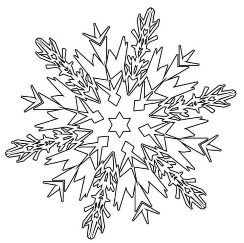 Free Printable Snowflake Coloring Pages