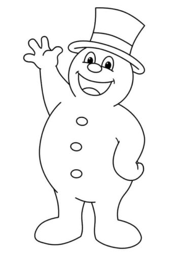 Frosty The Snowman Coloring Page