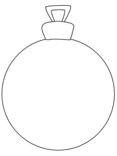 Free Christmas Ornaments Coloring Pages Printable