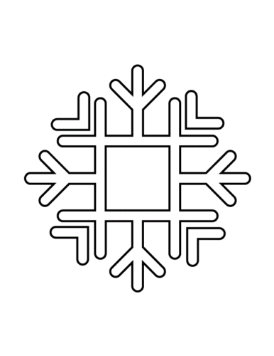 Printable Snowflake Cutout