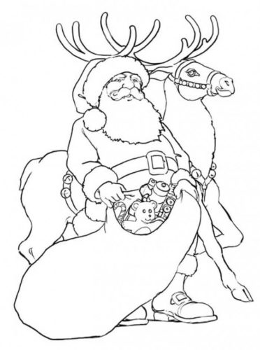 Reindeer Coloring Images To Print