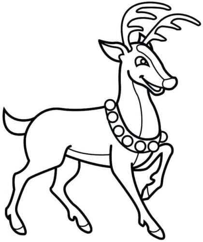 Reindeer Coloring Pages To Print