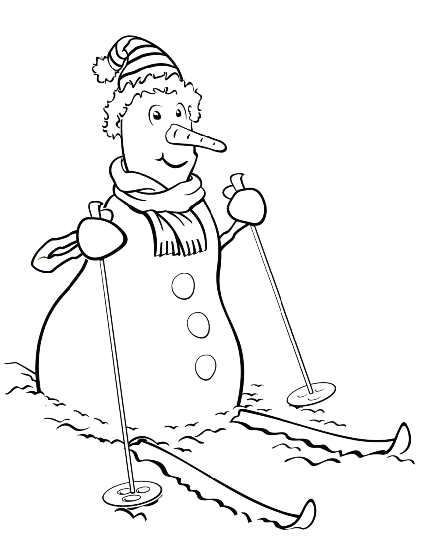 30 Free Snowman Coloring Pages Printable