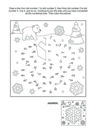 Snowflake Activity Sheet For Kids