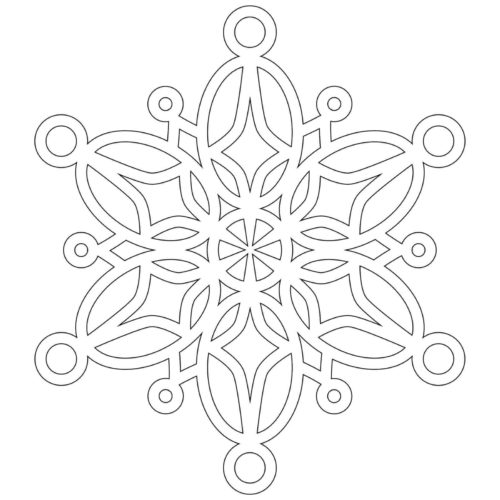 Snowflake Coloring Pages For Kids