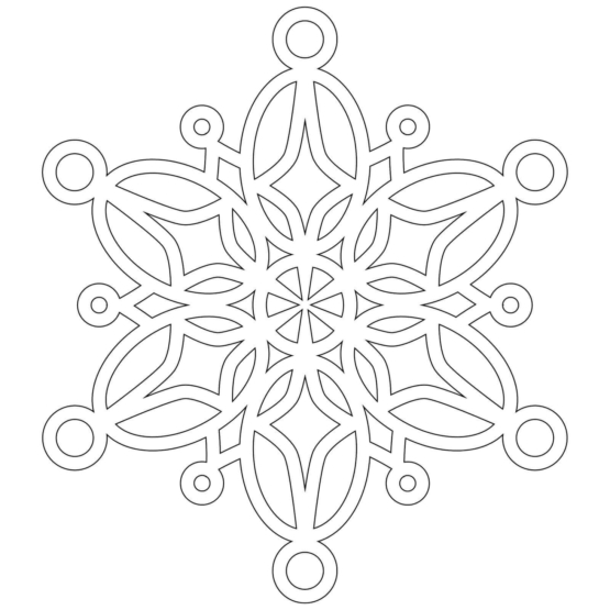 Free Snowflakes Coloring Pages Printable