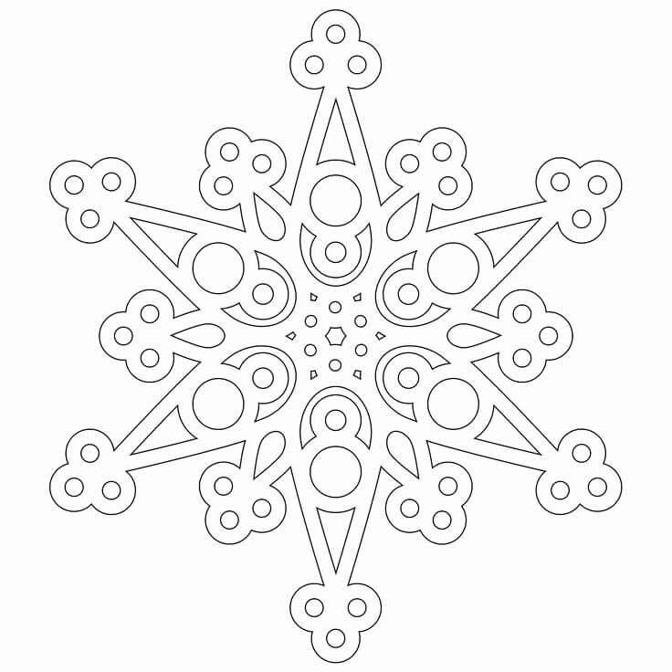 Free Snowflakes Coloring Pages Printable