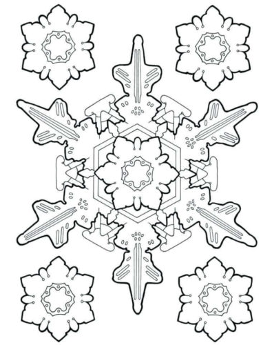 Snowflake Coloring Pages Printable