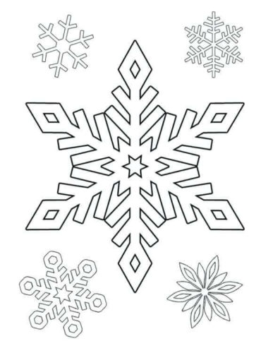 Snowflakes Coloring Page