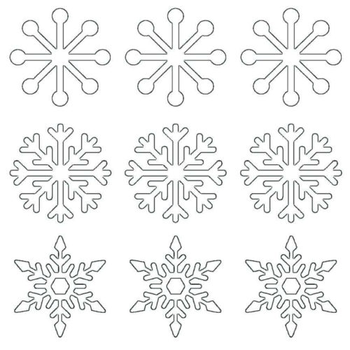 Snowflakes Coloring Pages Printable