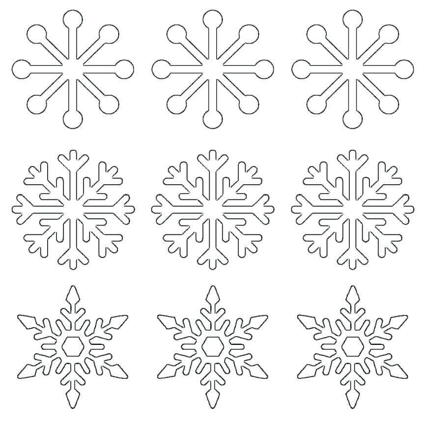 Free Snowflakes Coloring Pages Printable