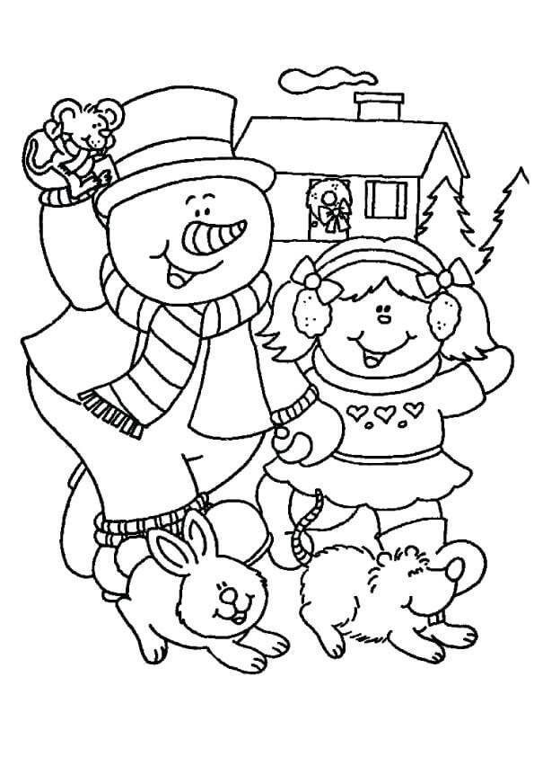 Snowman Coloring Pages Printable