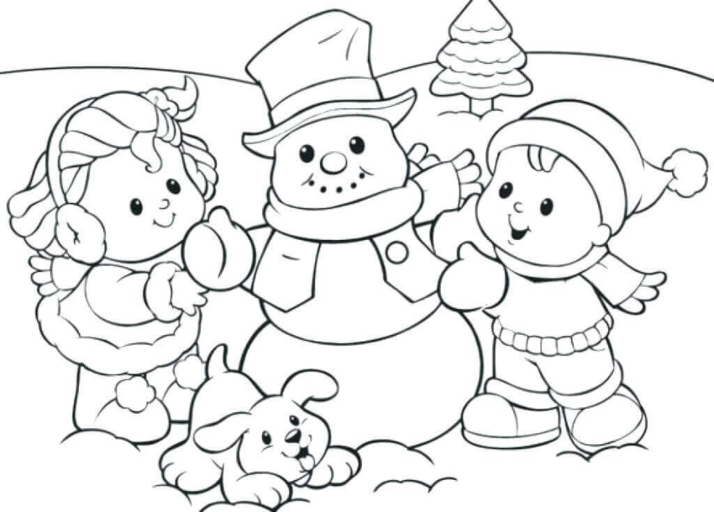 Snowman Coloring Sheets Printable