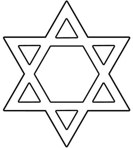 Star Of David Coloring Page