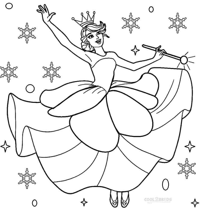 Sugar Plum Fairy Coloring Pages