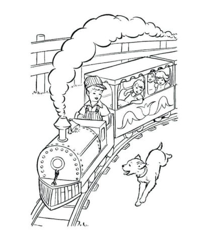 The Polar Express Coloring Pages For Kids