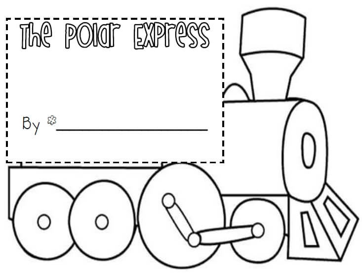 Polar Express Ticket Coloring Sheet