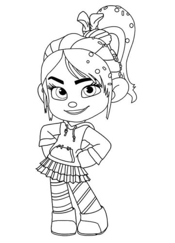 Vanellope Ralph Breaks The Internet Coloring Pictures To Print