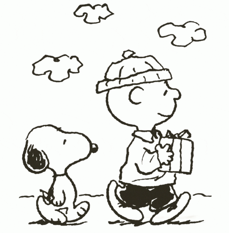 Free A Charlie Brown Christmas Coloring Pages Printable