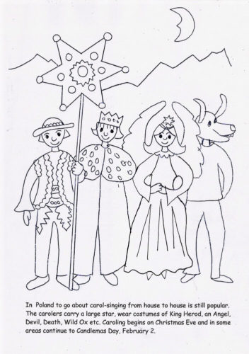 Carolers Coloring Pages