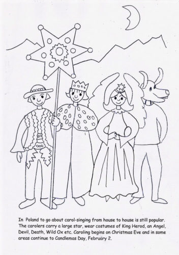 Carolers Coloring Pages