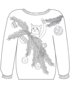 Christmas Sweater Coloring Sheets To Print Christmas Sweater Coloring Sheets To Print