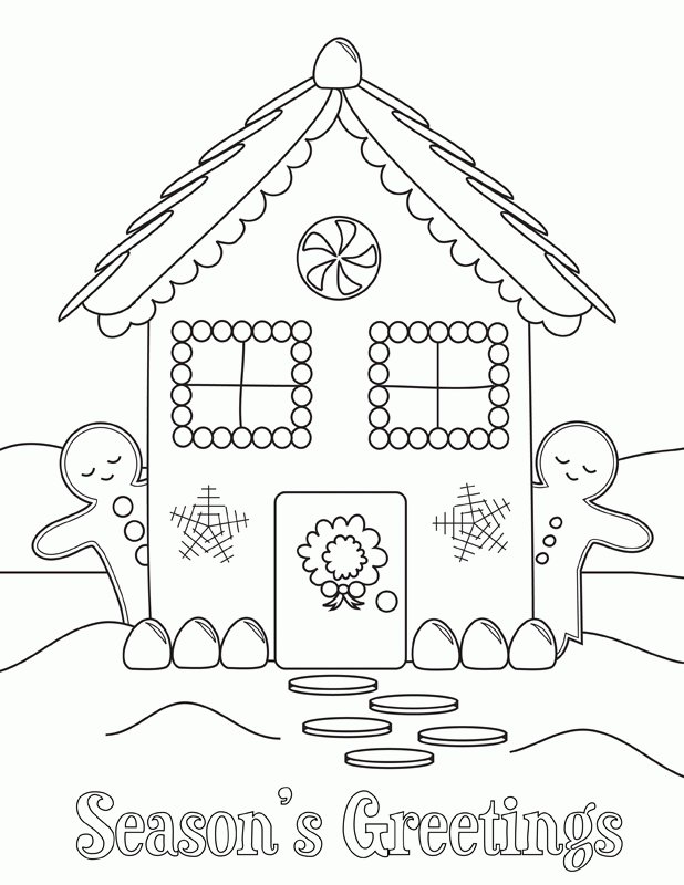 Coloring Pages Of Gingerbread House