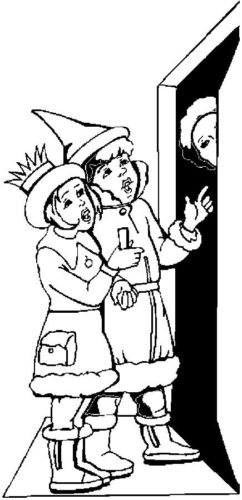 Free Christmas Carolers Coloring Pages
