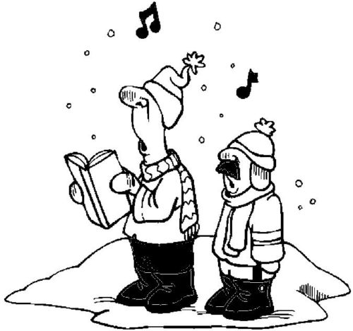 Free Christmas Choir Coloring Pages