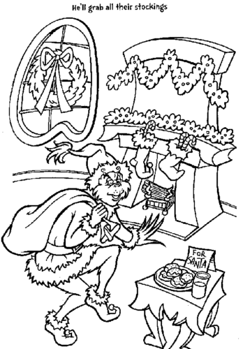 Free How The Grinch Stole Christmas Coloring Pages Printable