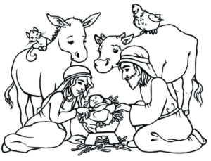 Free Nativity Coloring Scene Coloring Pages Free Nativity Coloring Scene Coloring Pages