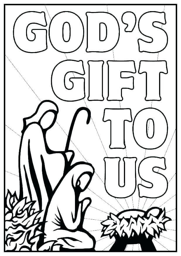 Free Nativity Colouring Pictures For Kids